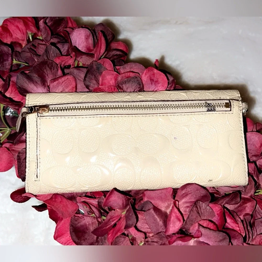 COACH Women's Boxed Slim Envelope Wallet in Signature Patent Leather